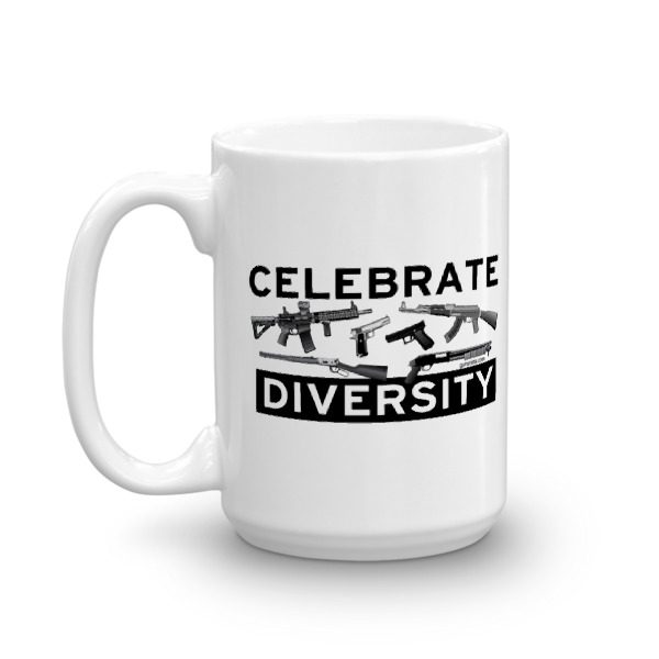 Celebrate Diversity Guns Coffee Mug