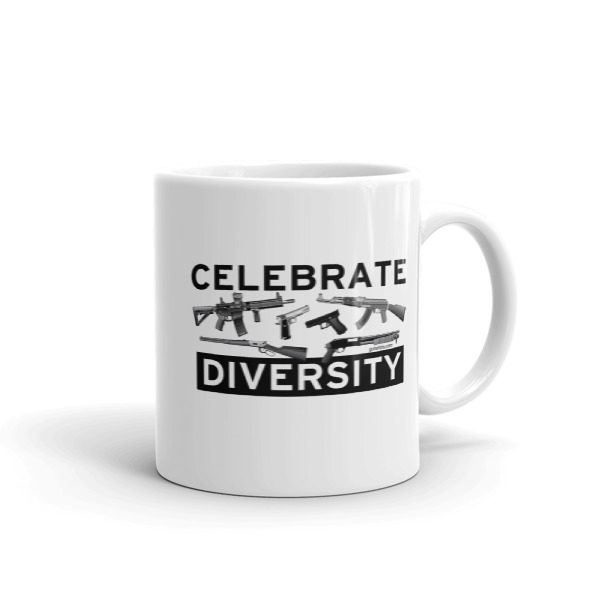 Celebrate Diversity Guns Coffee Mug
