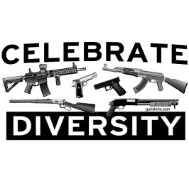 celebrate diversity guns design