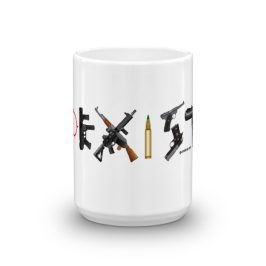 Coexist Guns 11oz. and 15oz. Coffee Mugs