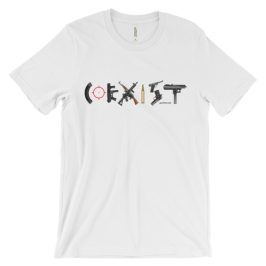 coexist-guns-white-t-shirt