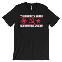 The Experts Agree - Gun Control Works Unisex short sleeve t-shirt - dark colors