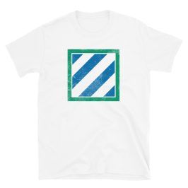 3rd infantry division white t-shirt
