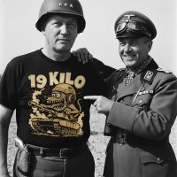 General Patton and General Rommel sharing a moment. Patton is wearing a 19-Kilo Tanker Military Shirt