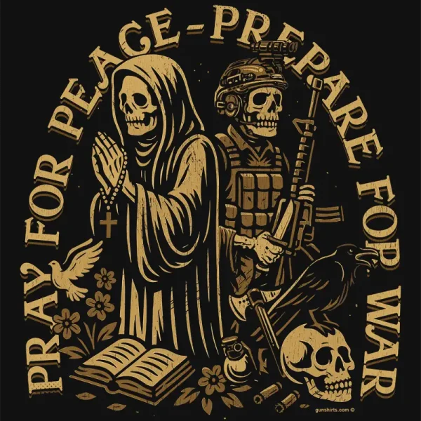 PrayForPeace-placard Pray For Peace, Prepare For War Detail