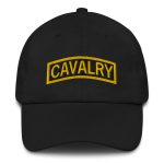 cavalry black dad hat