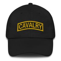 cavalry black dad hat