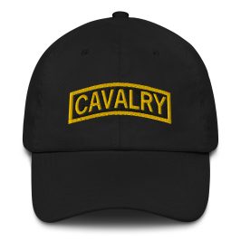 cavalry black dad hat