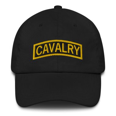 cavalry black dad hat