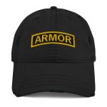 armor tab design for distressed dad cap