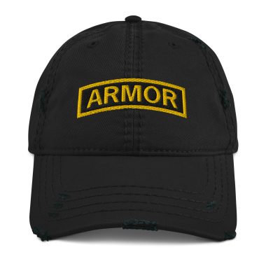 armor tab design for distressed dad cap