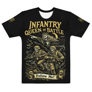 infantry queen of battle t-shirt-gsmilitary-designs