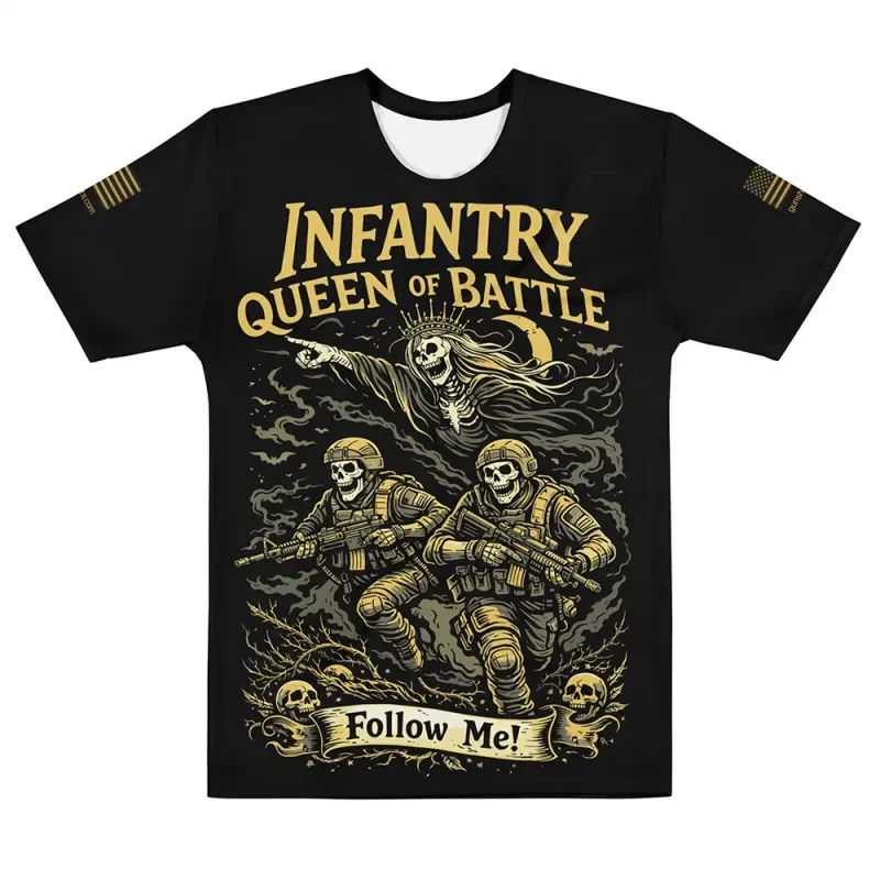 infantry queen of battle t-shirt-gsmilitary-designs