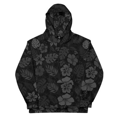 Black Multicam Hibiscus ICU Aloha Unisex Hoodie